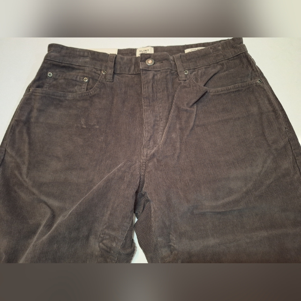 Flint and Tinder Corduroy Pants Mens 32x32 Brown Gray Huckberry New - Picture 3 of 11